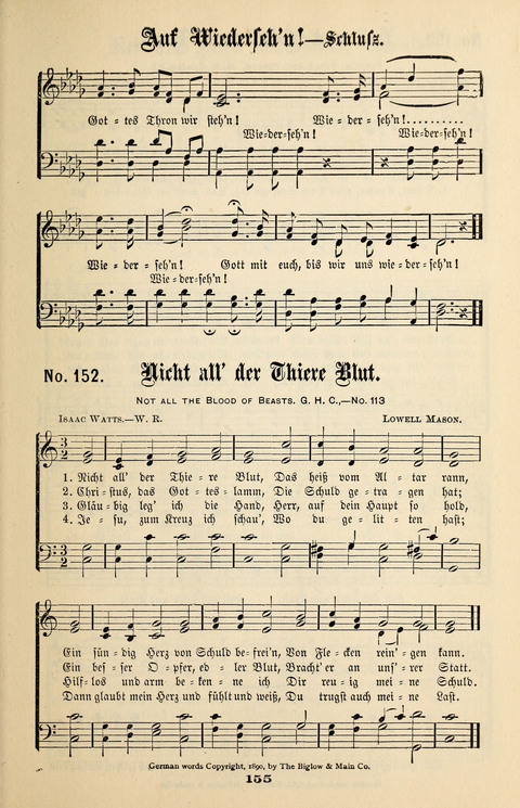 Evangeliums-Lieder 1 und 2: (Gospel Hymns) mit deutschen Kernliedern page 155