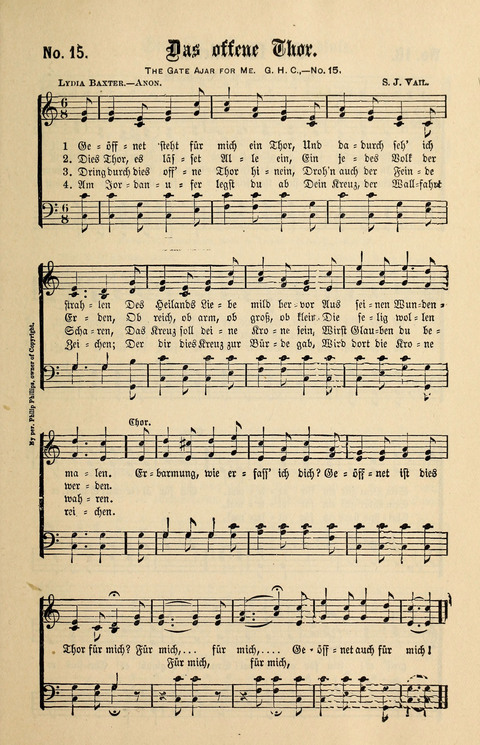 Evangeliums-Lieder 1 und 2: (Gospel Hymns) mit deutschen Kernliedern page 17