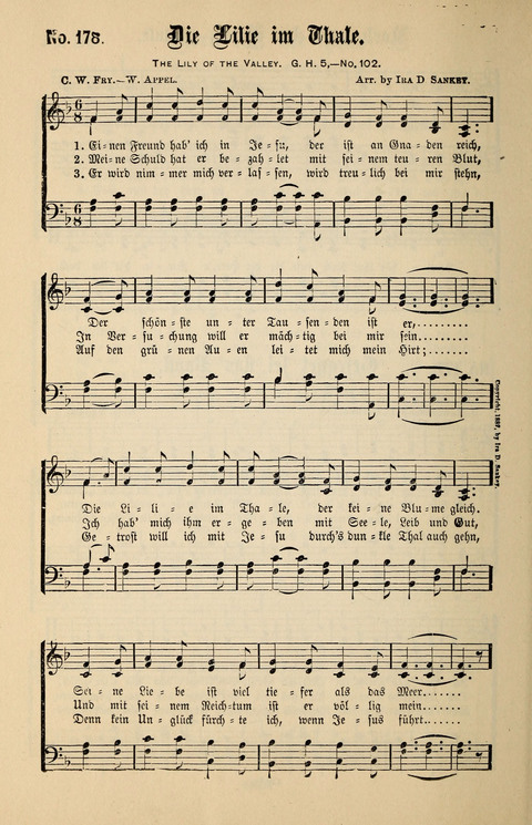 Evangeliums-Lieder 1 und 2: (Gospel Hymns) mit deutschen Kernliedern page 182