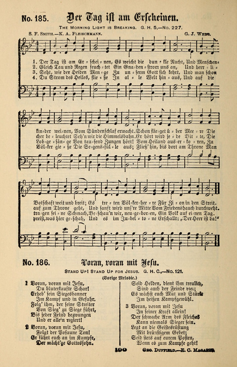 Evangeliums-Lieder 1 und 2: (Gospel Hymns) mit deutschen Kernliedern page 190