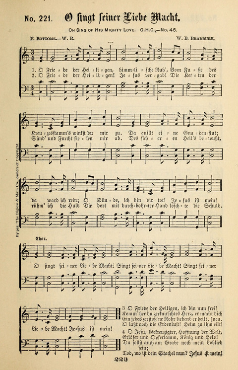 Evangeliums-Lieder 1 und 2: (Gospel Hymns) mit deutschen Kernliedern page 223