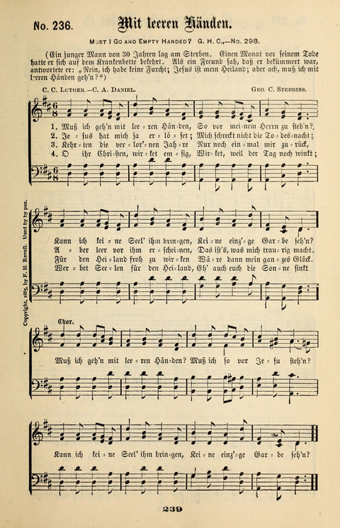 Evangeliums-Lieder 1 und 2: (Gospel Hymns) mit deutschen Kernliedern page 239