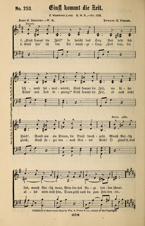Evangeliums-Lieder 1 und 2: (Gospel Hymns) mit deutschen Kernliedern page 258