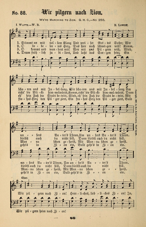 Evangeliums-Lieder 1 und 2: (Gospel Hymns) mit deutschen Kernliedern page 88
