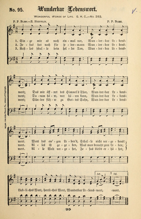Evangeliums-Lieder 1 und 2: (Gospel Hymns) mit deutschen Kernliedern page 95