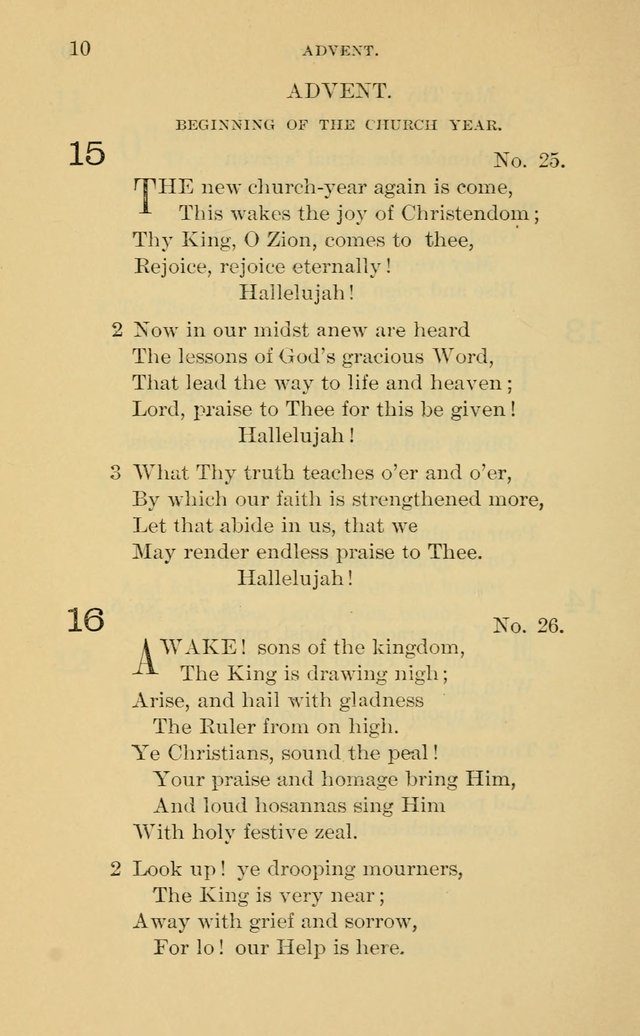 Evangelical Lutheran Hymnal page 10