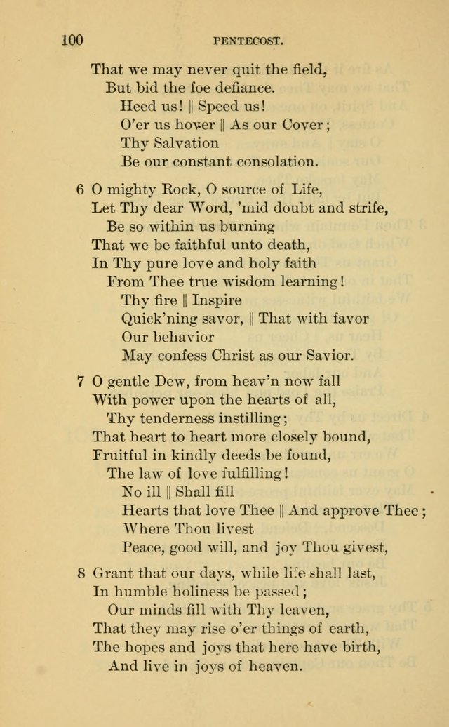Evangelical Lutheran Hymnal page 100