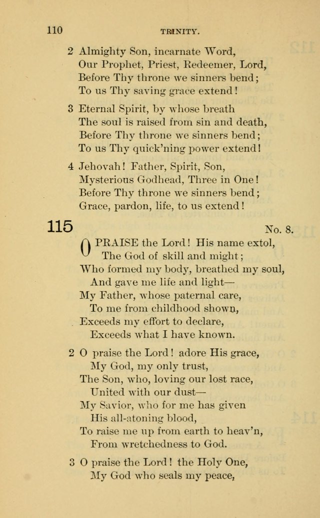 Evangelical Lutheran Hymnal page 110