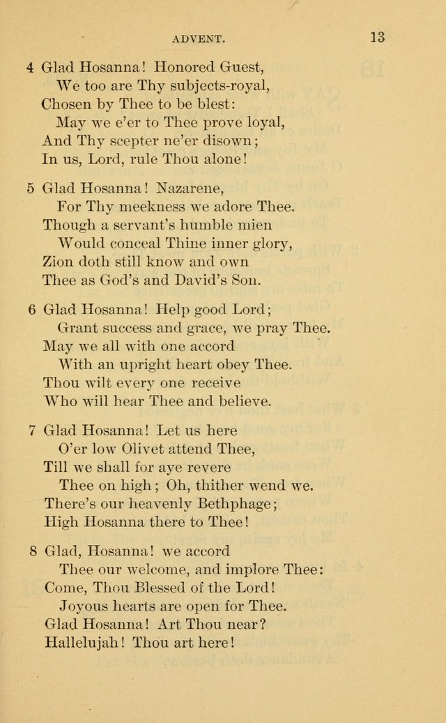 Evangelical Lutheran Hymnal page 13