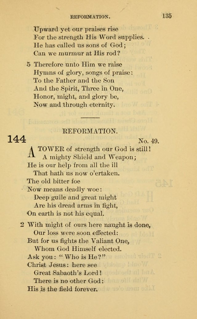 Evangelical Lutheran Hymnal page 135