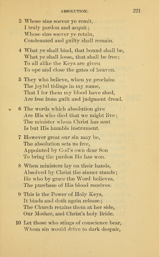 Evangelical Lutheran Hymnal page 221