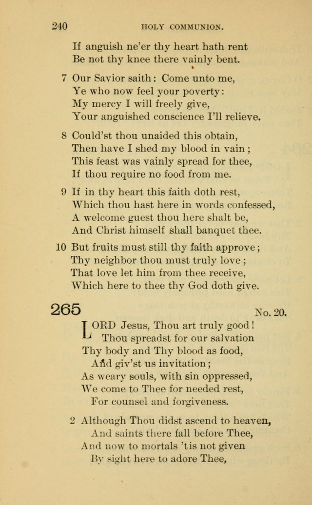 Evangelical Lutheran Hymnal page 240