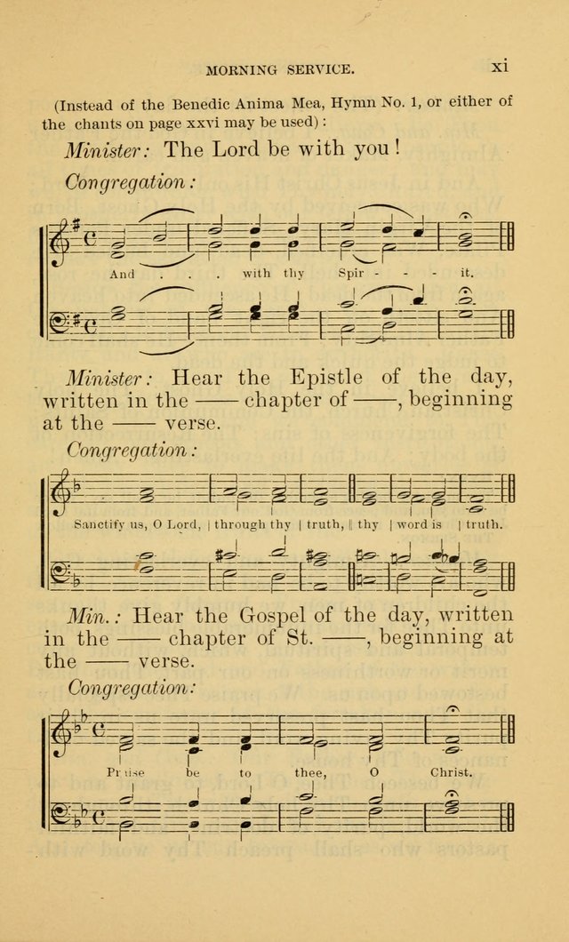 Evangelical Lutheran Hymnal page xix