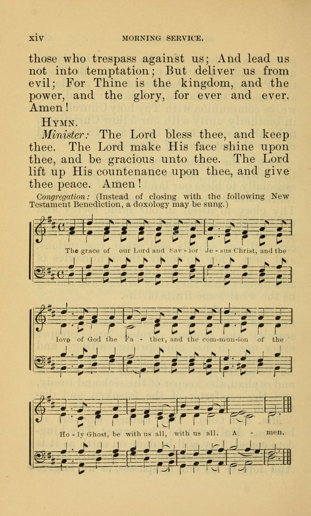 Evangelical Lutheran Hymnal page xxii