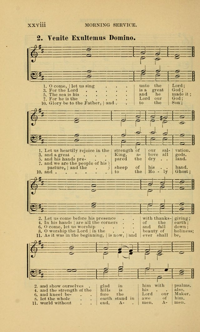 Evangelical Lutheran Hymnal page xxxvi