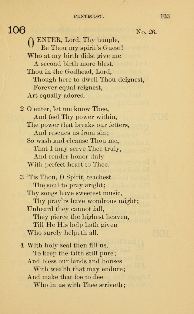 Evangelical Lutheran Hymnal. 9th ed. page 103