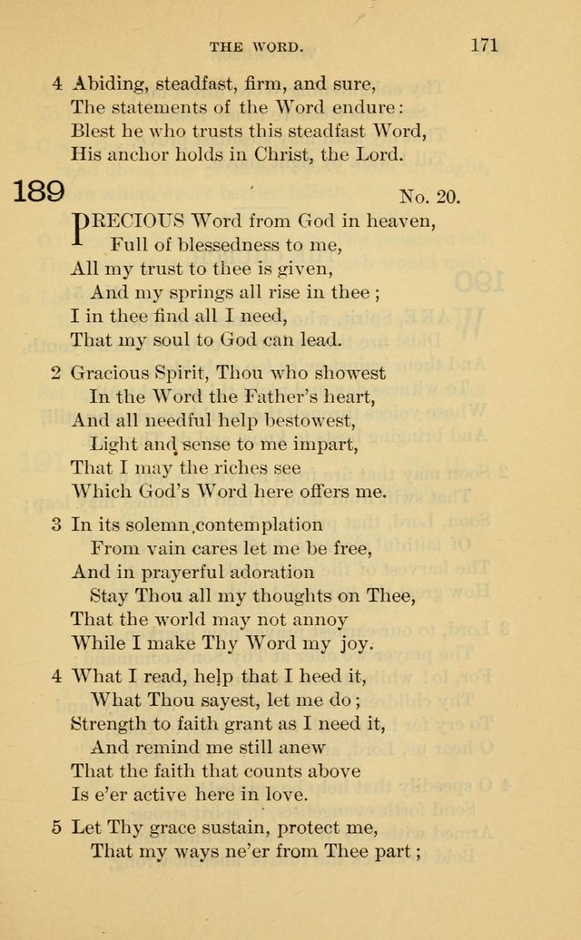 Evangelical Lutheran Hymnal. 9th ed. page 171