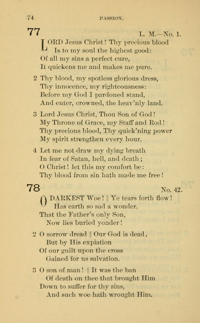 Evangelical Lutheran Hymnal. 9th ed. page 74