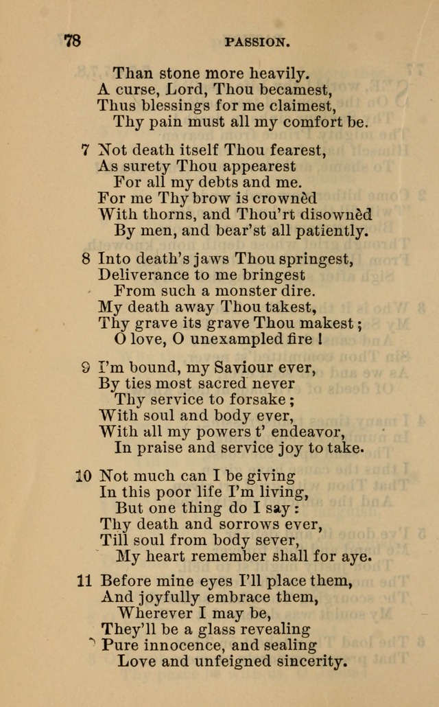 Evangelical Lutheran hymn-book page 105