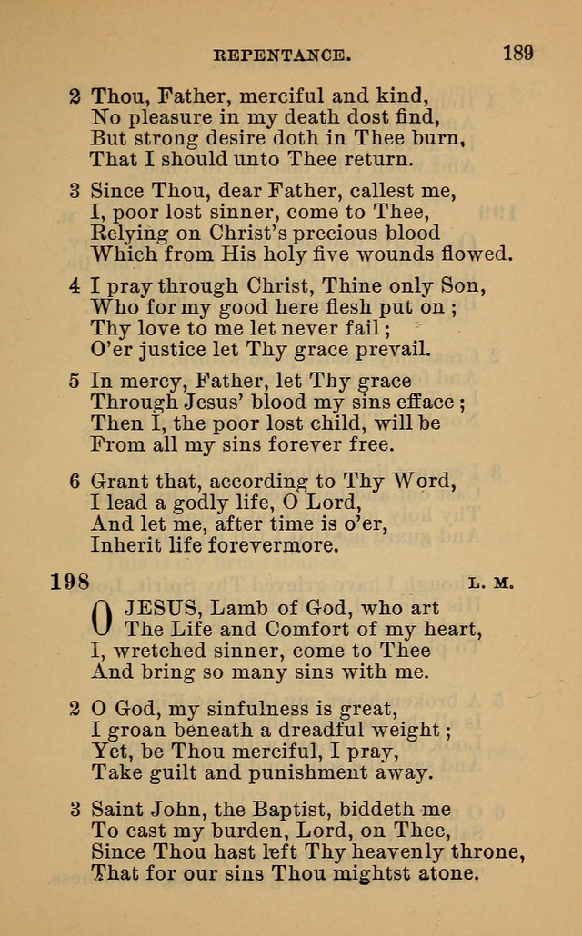 Evangelical Lutheran hymn-book page 216