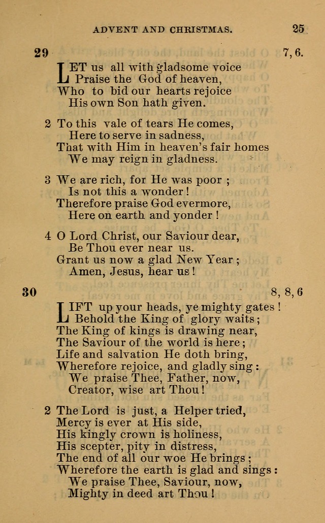 Evangelical Lutheran hymn-book page 52