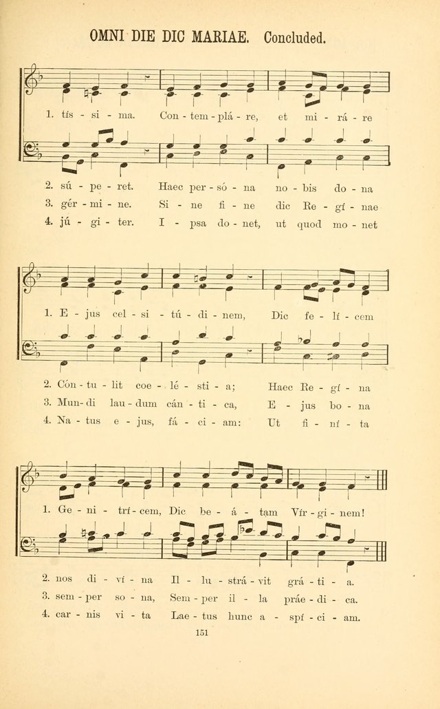 English and Latin Hymns, or Harmonies to Part I of the Roman Hymnal: for the Use of Congregations, Schools, Colleges, and Choirs page 164