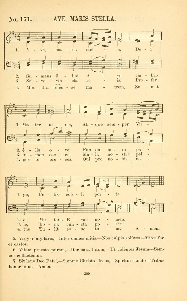 English and Latin Hymns, or Harmonies to Part I of the Roman Hymnal: for the Use of Congregations, Schools, Colleges, and Choirs page 322