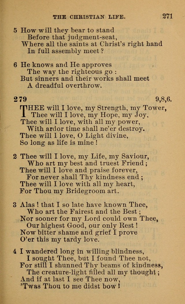 Evangelical Lutheran Hymn-Book 279. Thee Will I Love, My Strength, My Tower  | Hymnary.org