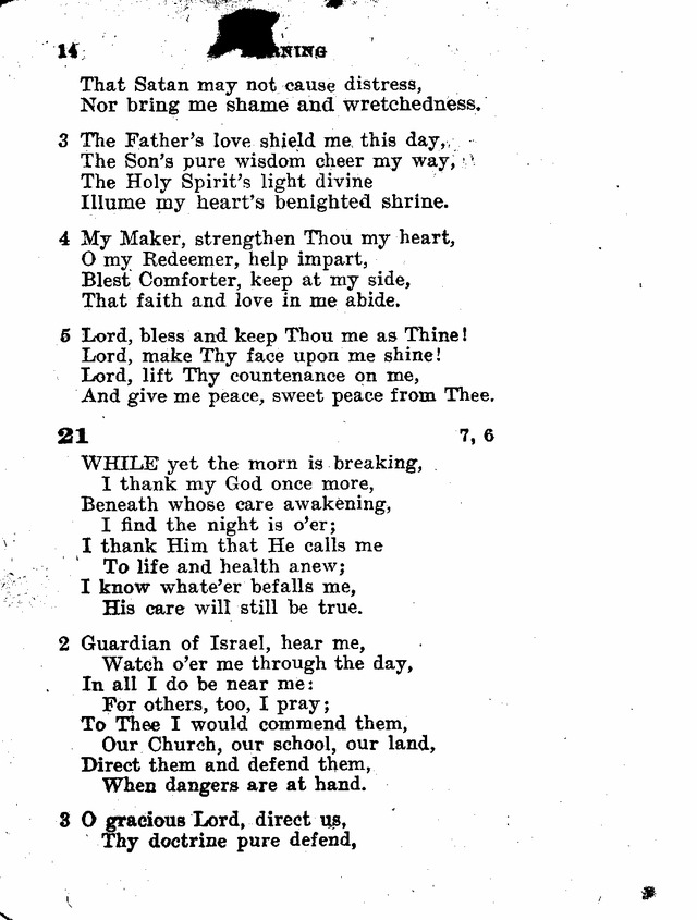 Evangelical Lutheran Hymn-book page 242