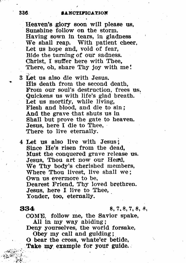 Evangelical Lutheran Hymn-book 333. Let us ever walk with Jesus ...