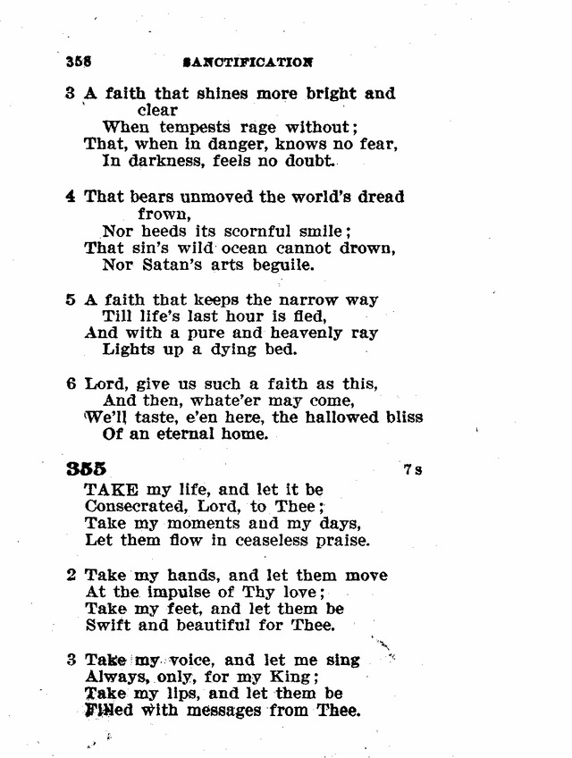 Evangelical Lutheran Hymn-book 354. O for a faith that will not shrink ...