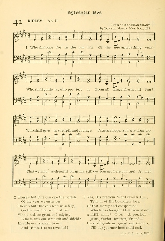 Evangelical Lutheran hymnal: with music page 111