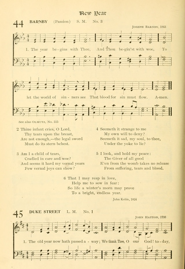 Evangelical Lutheran hymnal: with music page 113