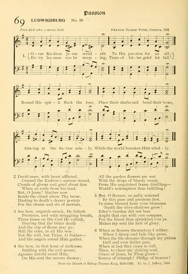 Evangelical Lutheran hymnal: with music page 133