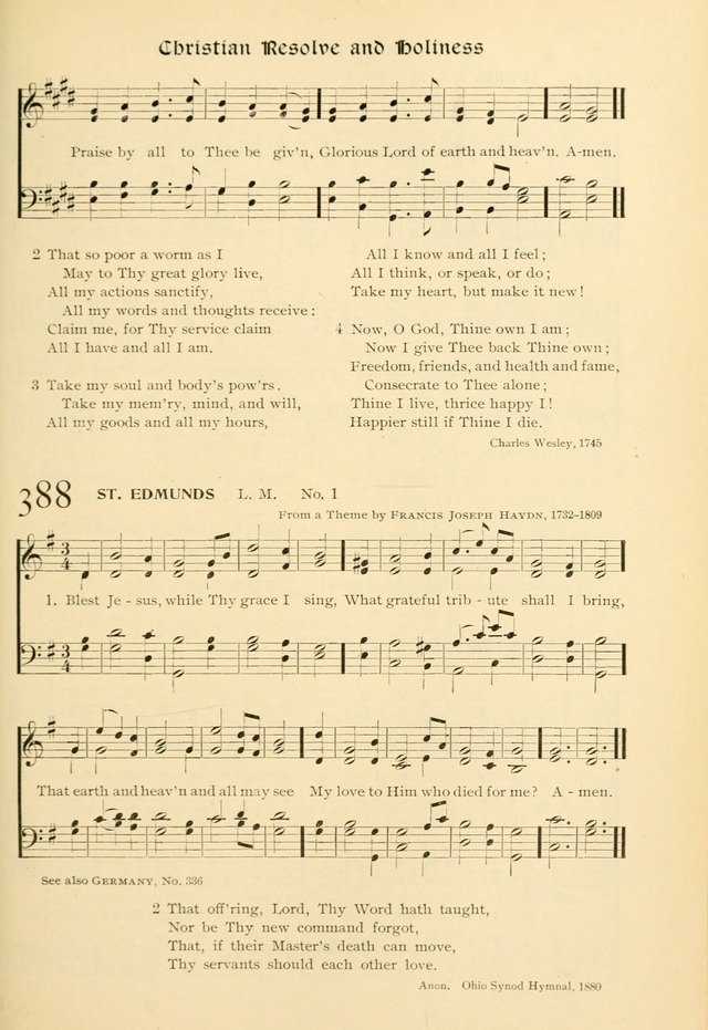 Evangelical Lutheran hymnal: with music page 396
