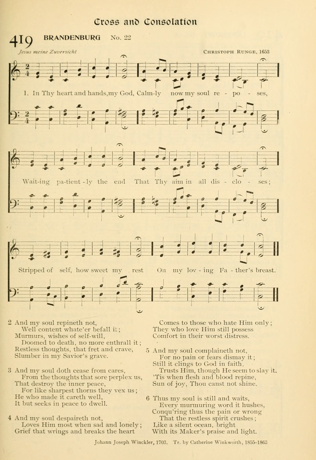 Evangelical Lutheran hymnal: with music page 422