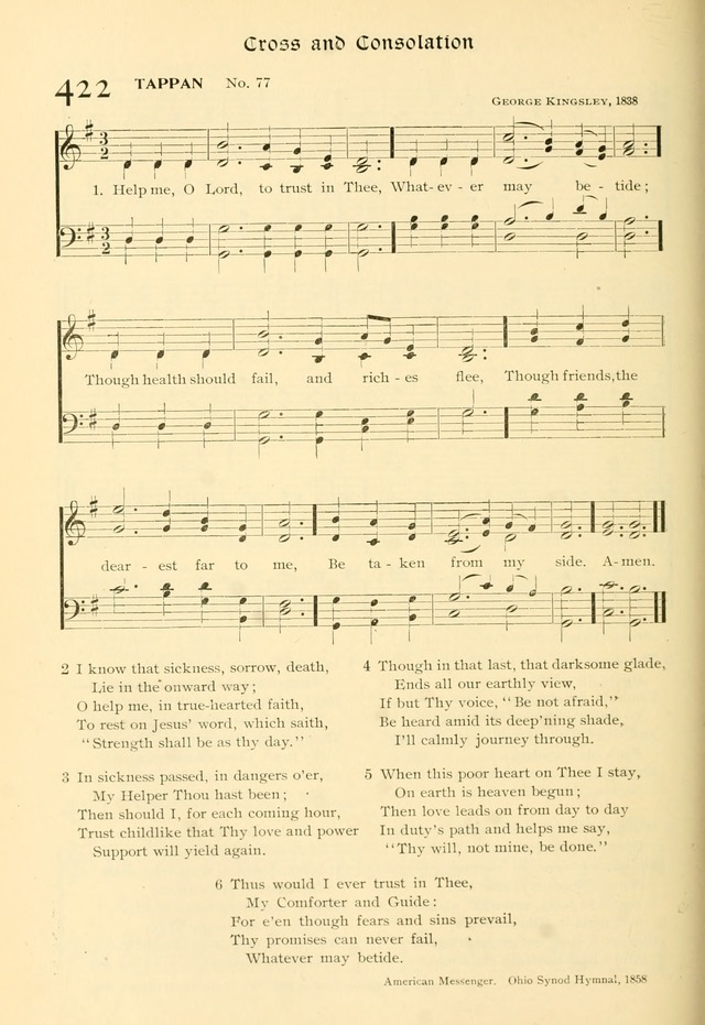 Evangelical Lutheran hymnal: with music page 425