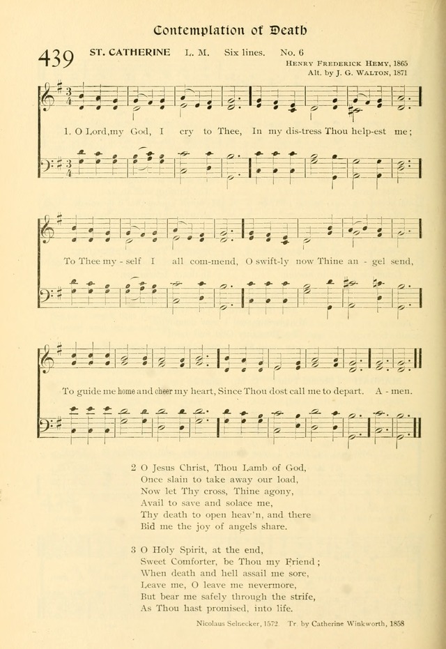 Evangelical Lutheran hymnal: with music page 441