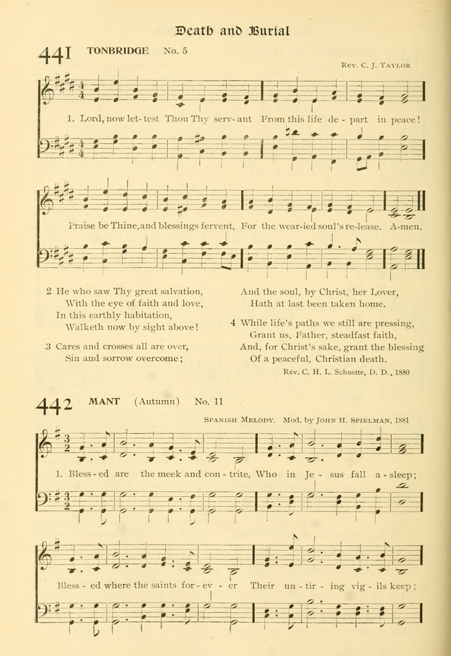 Evangelical Lutheran hymnal: with music page 443