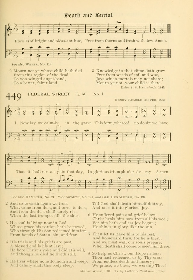 Evangelical Lutheran hymnal: with music page 448