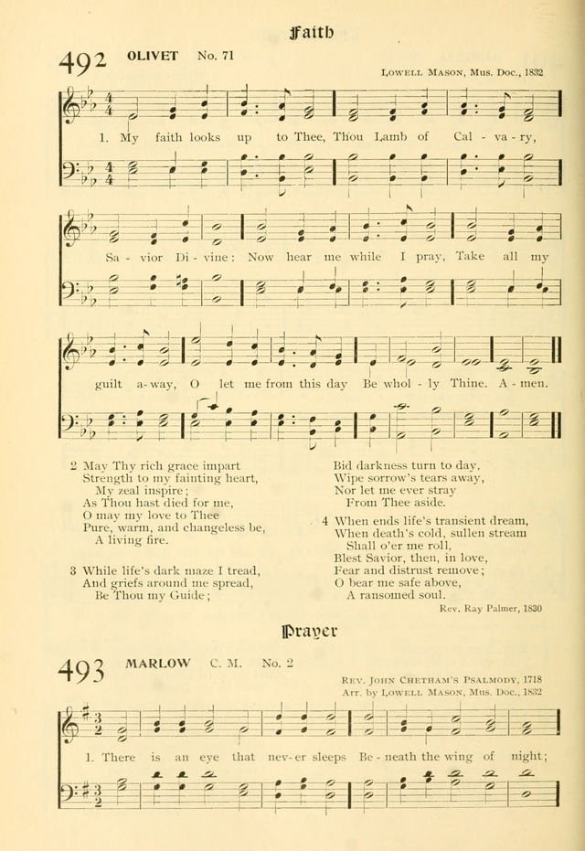 Evangelical Lutheran hymnal: with music page 487