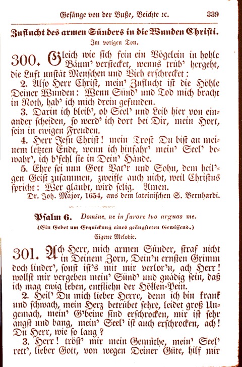 Evangelisch-Lutherisches Gesang-Buch: worin die gebräuchlichsten alten Kirchen-Lieder Dr. M. Lutheri und anderer reinen lehrer und zeugen Gottes, zur Befoerderung der wahren ... (2. verm. Aus.) page 340