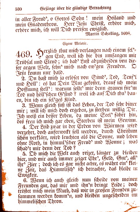 Evangelisch-Lutherisches Gesang-Buch: worin die gebräuchlichsten alten Kirchen-Lieder Dr. M. Lutheri und anderer reinen lehrer und zeugen Gottes, zur Befoerderung der wahren ... (2. verm. Aus.) page 531
