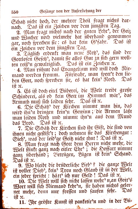 Evangelisch-Lutherisches Gesang-Buch: worin die gebräuchlichsten alten Kirchen-Lieder Dr. M. Lutheri und anderer reinen lehrer und zeugen Gottes, zur Befoerderung der wahren ... (2. verm. Aus.) page 551