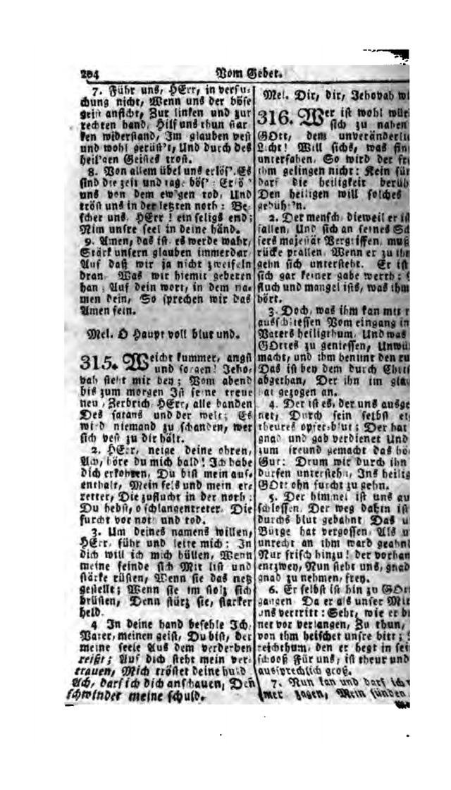 Erbauliche Lieder-Sammlung: zum gottestdienstlichen Gebrauch in den Vereinigten Evangelische-Lutherischen Gemeinen in Pennsylvanien und den benachbarten Staaten (Die Achte verm. ... Aufl.) page 206