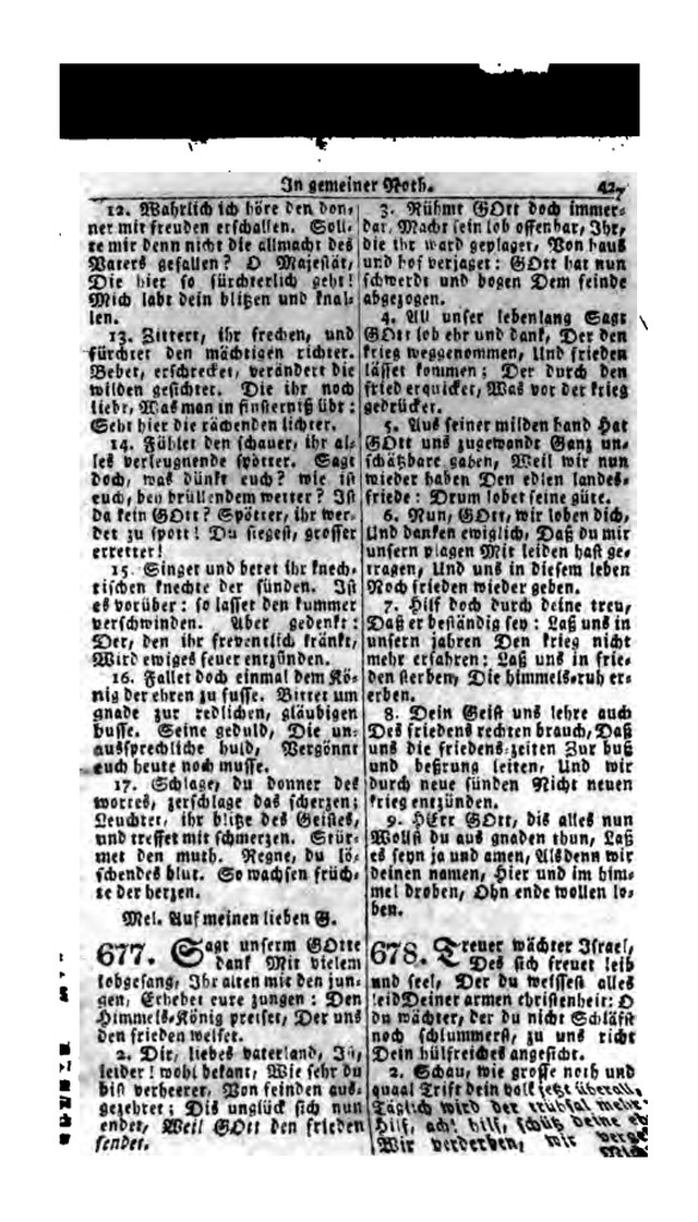 Erbauliche Lieder-Sammlung: zum gottestdienstlichen Gebrauch in den Vereinigten Evangelische-Lutherischen Gemeinen in Pennsylvanien und den benachbarten Staaten (Die Achte verm. ... Aufl.) page 423