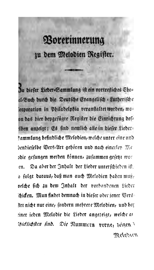 Erbauliche Lieder-Sammlung: zum gottestdienstlichen Gebrauch in den Vereinigten Evangelische-Lutherischen Gemeinen in Pennsylvanien und den benachbarten Staaten (Die Achte verm. ... Aufl.) page xv