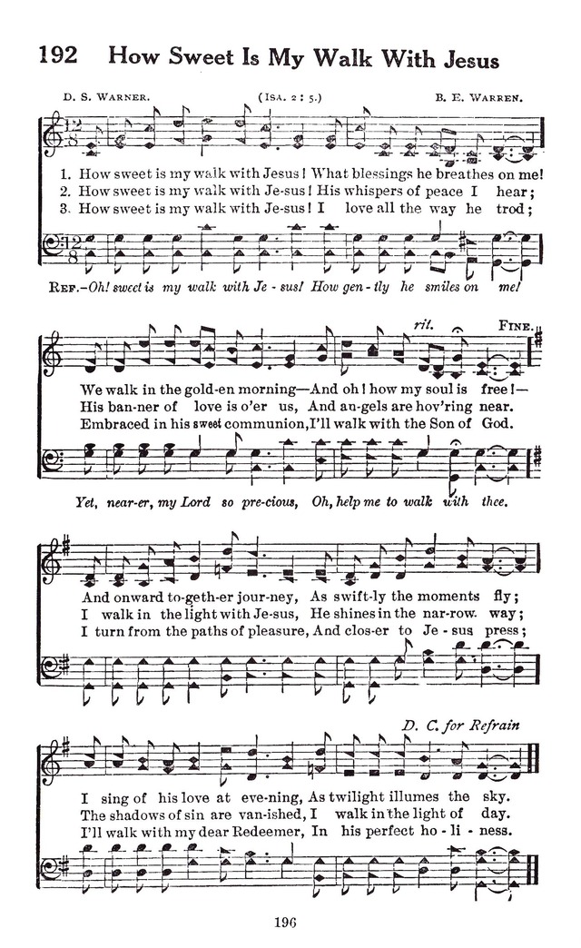 Evening Light Songs page 196