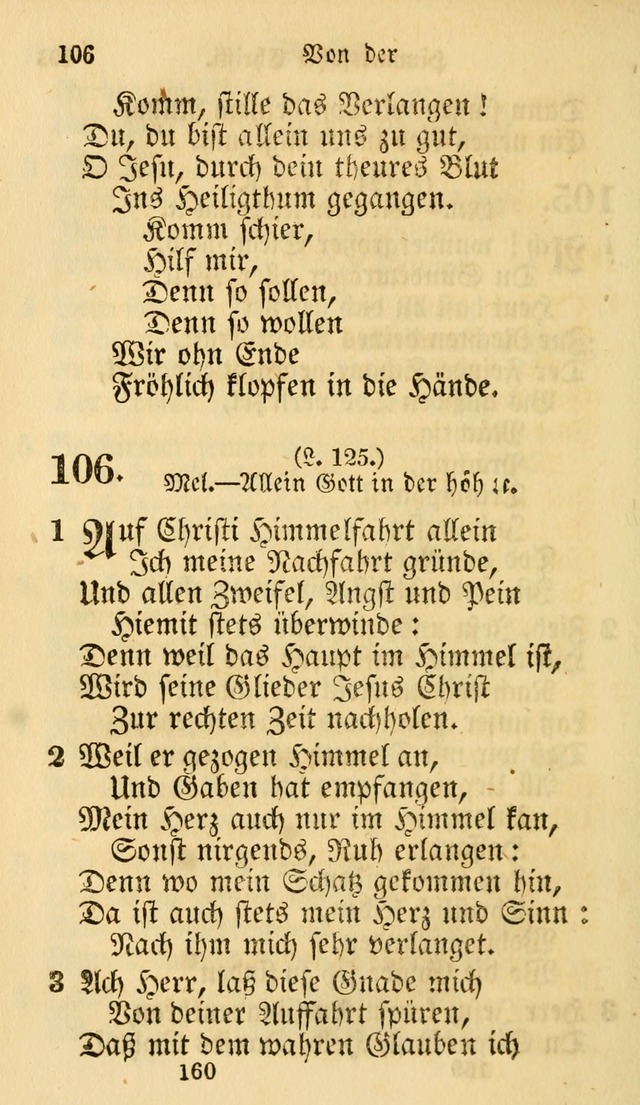 Evangelische Lieder-Sammlung: genommen aus der Liedersammlung und dem Gemeinschaftlichen Gesangbuch in den evanglischen Gemeinen page 160