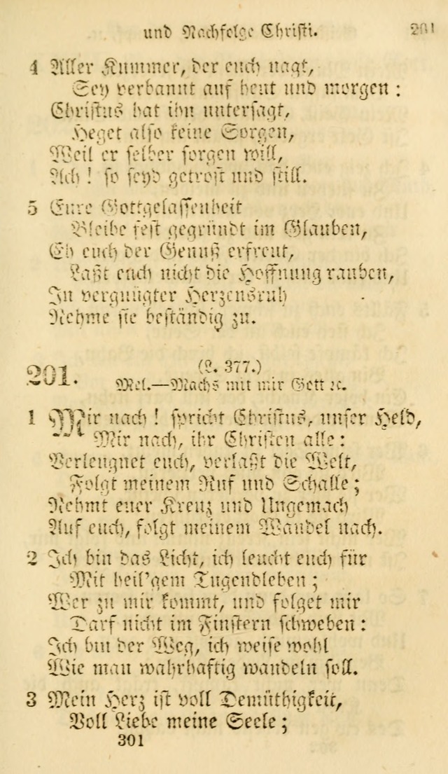 Evangelische Lieder-Sammlung: genommen aus der Liedersammlung und dem Gemeinschaftlichen Gesangbuch in den evanglischen Gemeinen page 301